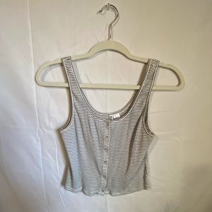 Black and White Striped Tank Top